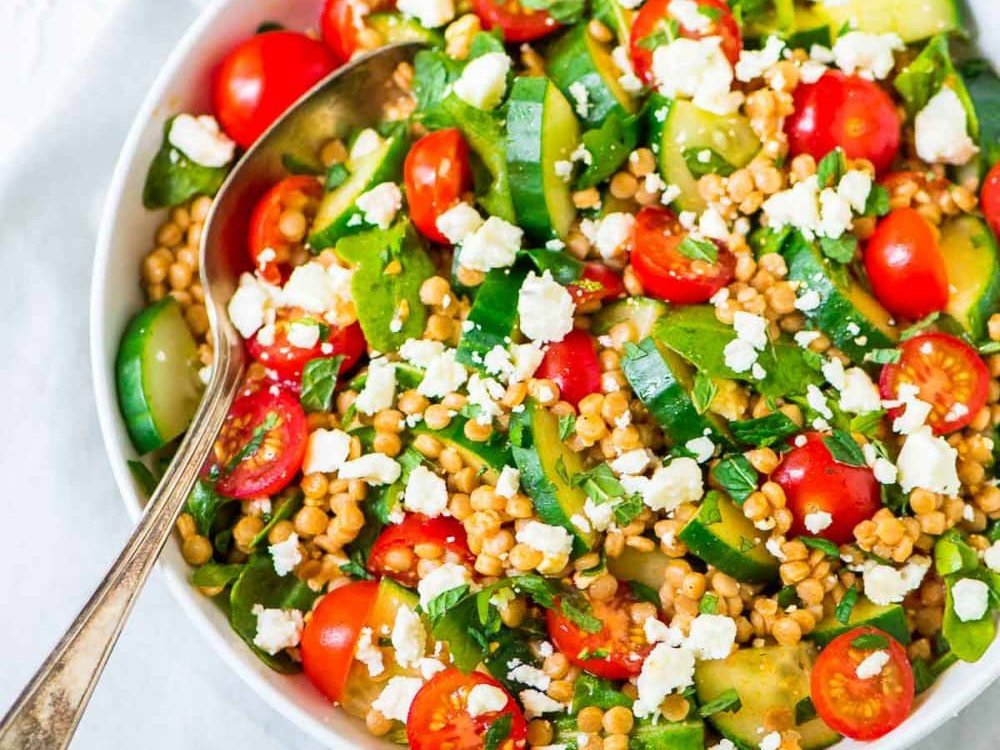 Couscous salade met feta en munt – recept
