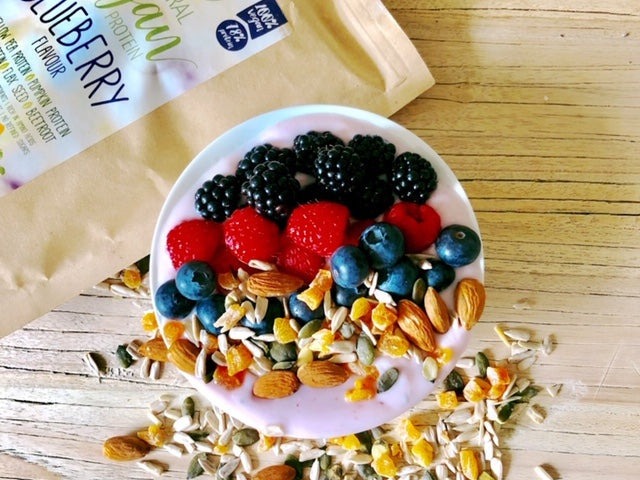 Bosbessen en noten smoothie bowl – recept