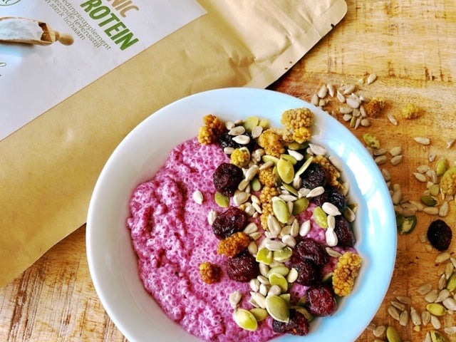 Frambozen Chia Pudding – recept