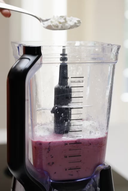 Caseïne Bio smoothie met blauwe bessen